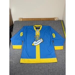 Geeky Jerseys Vault-Tec Fallout Hockey Jersey Vault Boy Exclusive Size Large